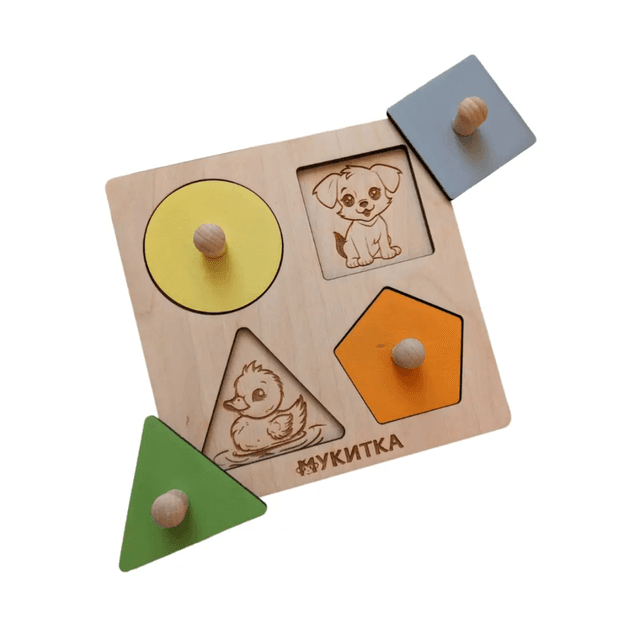 Колекция образователни играчки: Дървени пъзели